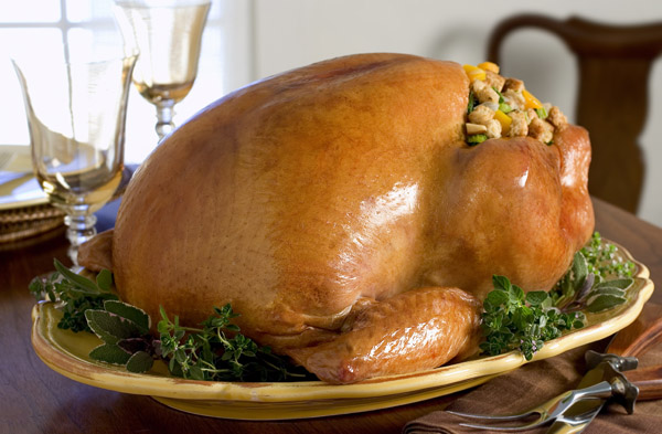Butterball Turkey with 7-Grain Bread and Squash Stuffing